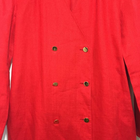 VINTAGE PORTS INTERNATIONAL DOUBLE BREAST MAXI DRESSES SIZE 10 - Picture 7 of 12